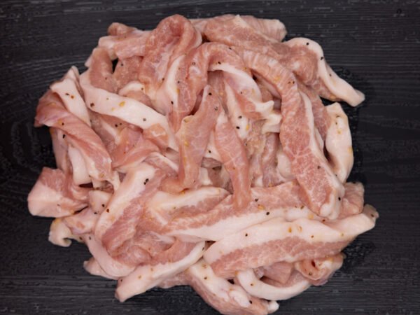 [308] Hokkaido White Pork Marinated Jowl (Tontoro) (300g)