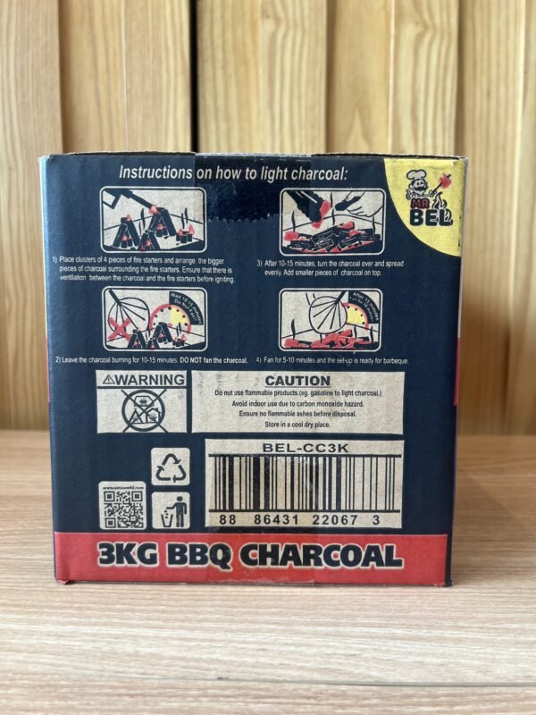 BBQ Charcoal 3kg - Image 2